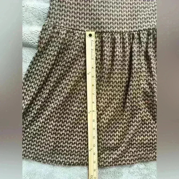 52seven Hacci Drop Waist Mock Neck Dress Sz M Brown multicolor - Picture 9 of 14